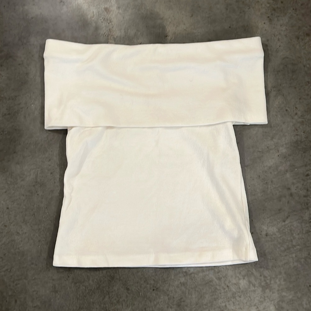 Club Monaco Off The Shoulder Shirt Small